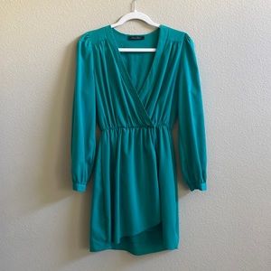 💛Honey Punch green dress, med